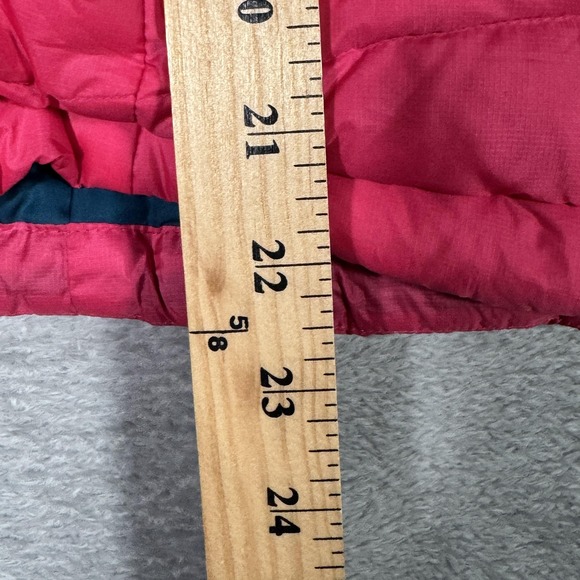Patagonia Vest Girls Large 12 Pink Down Sweater Puffer Quilted Full Zip Hiking - Picture 9 of 11
